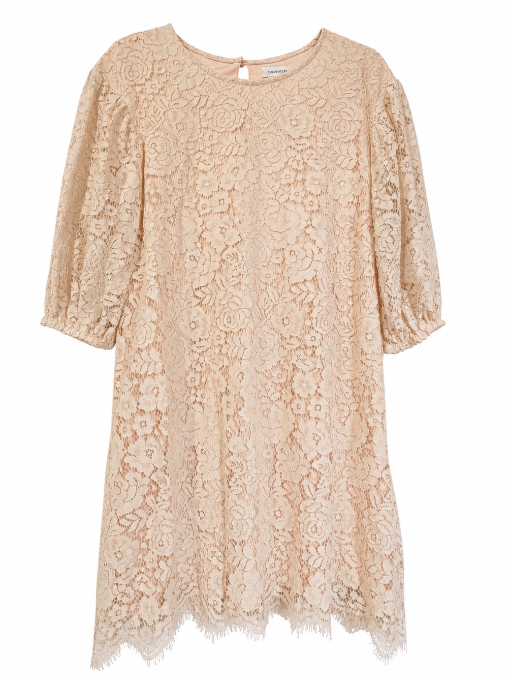 Calvin Klein Blush Pink Lace Shift Dress NWT Women’s Size 10